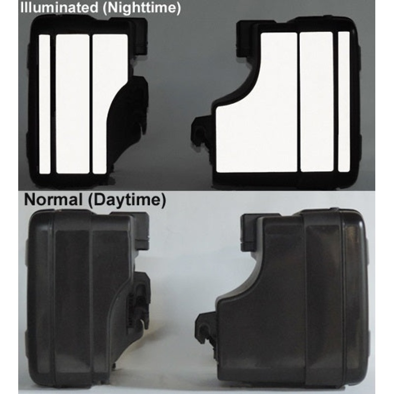 MotoEquip F800GS|F700GS|F650GS2 Vario Saddlebag Reflective Kit