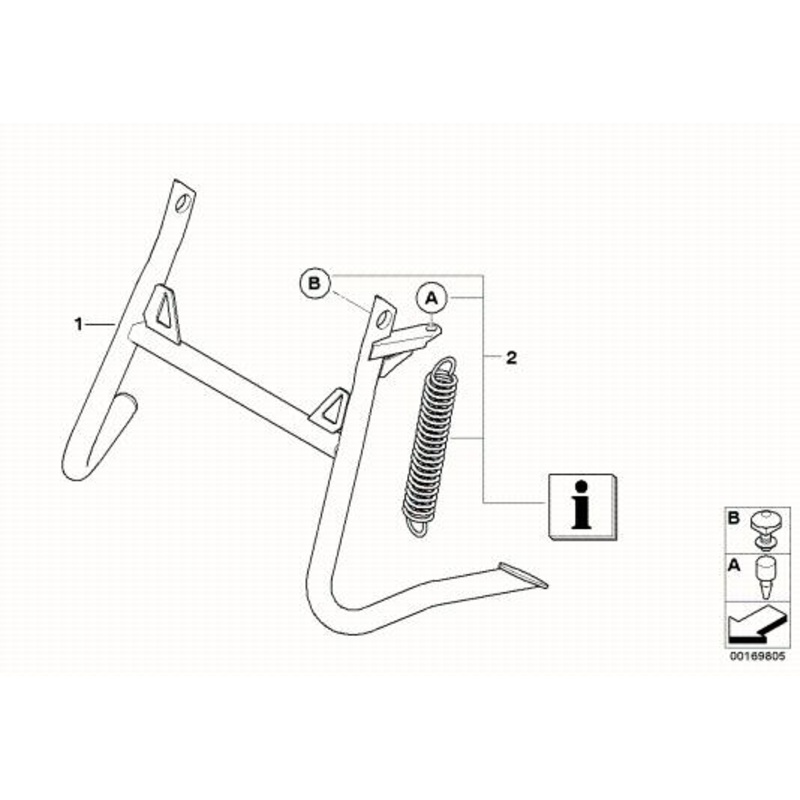 BMW F800GS (-12) Centerstand Kit