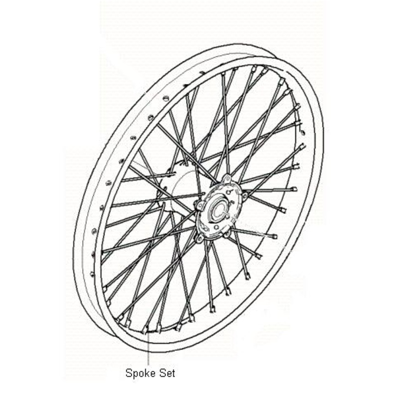 BMW G450X Spoke Set|Front|Rear