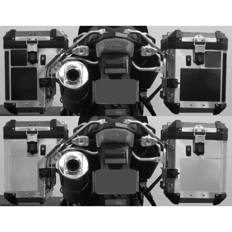 MotoEquip F800GS Aluminum Pannier Reflective Kit