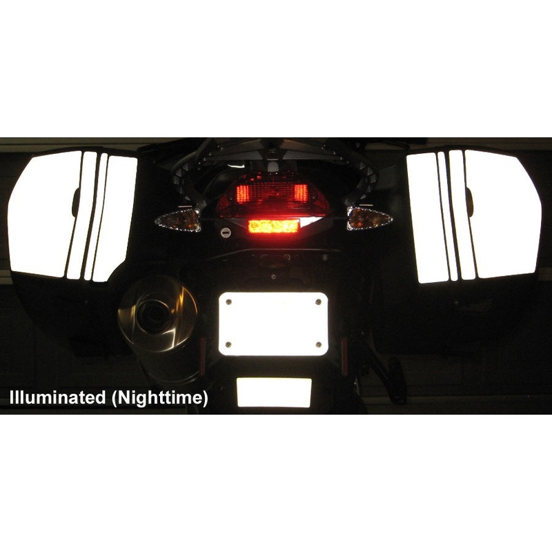 MotoEquip F800GT Saddlebag Reflective Kit