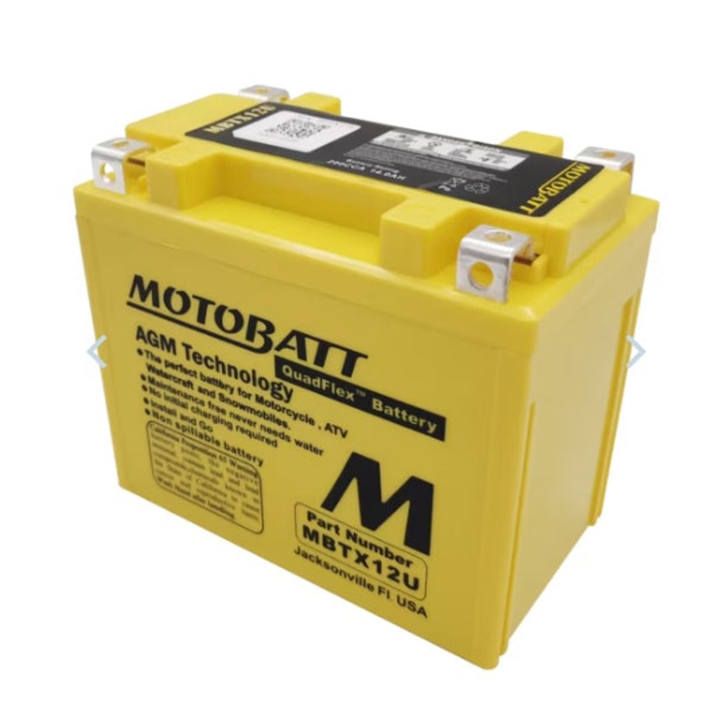 Motobatt MBTX12U Quadflex AGM Battery