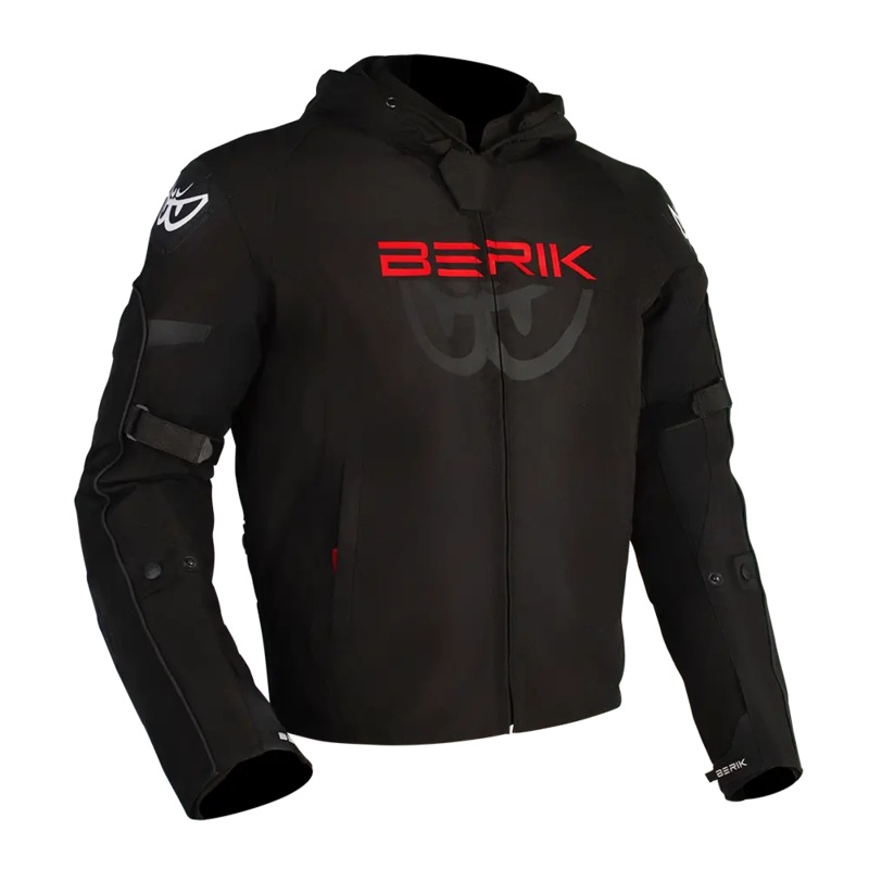 STAR HOODIE (BLACK / FLURO-RED)