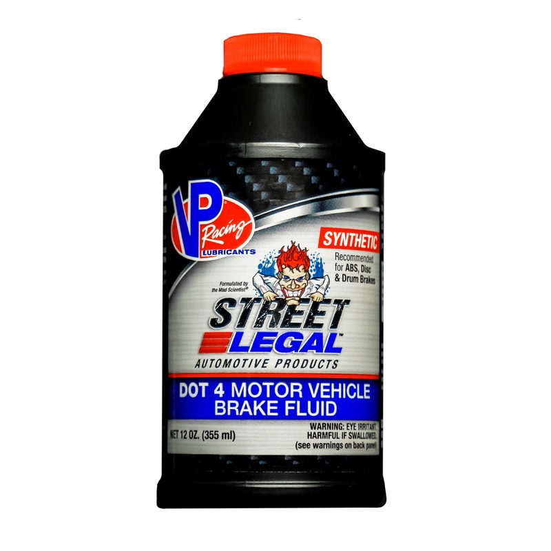 VP Racing Fuels VP6100402 – Street Legal SYN DOT 4 Brake Fluid 12oz