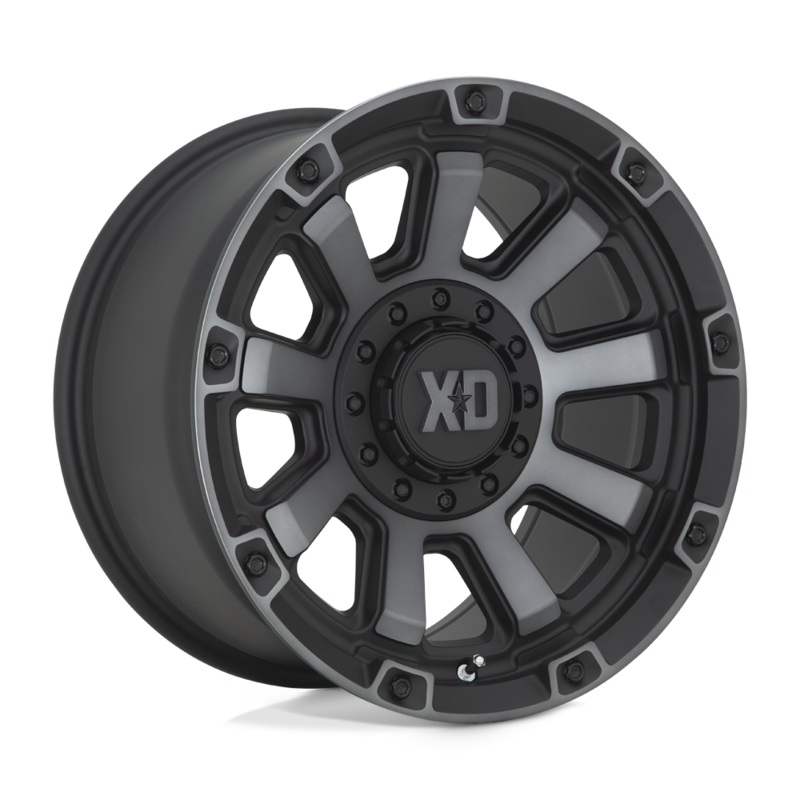 XD Wheels XD85279034400 – 17X9 Satin Black W/ Gray Tint