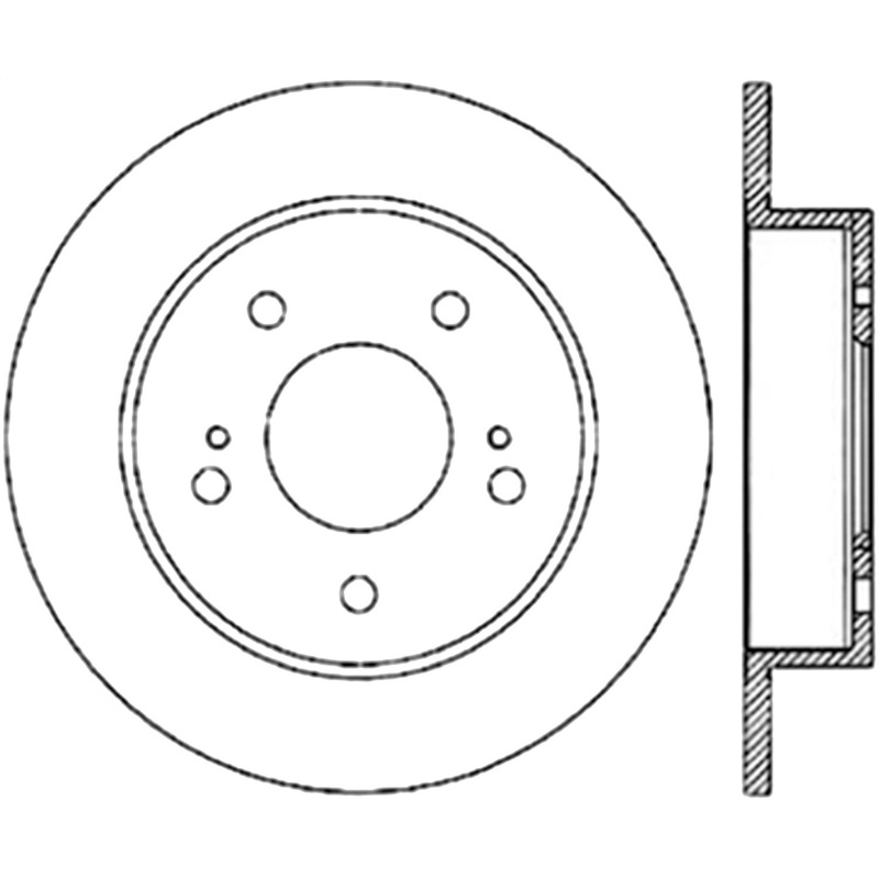 StopTech 127.42062CL – 94-98 Nissan 240SX Slotted & Drilled Cryo Brake Rotor – Rear Left