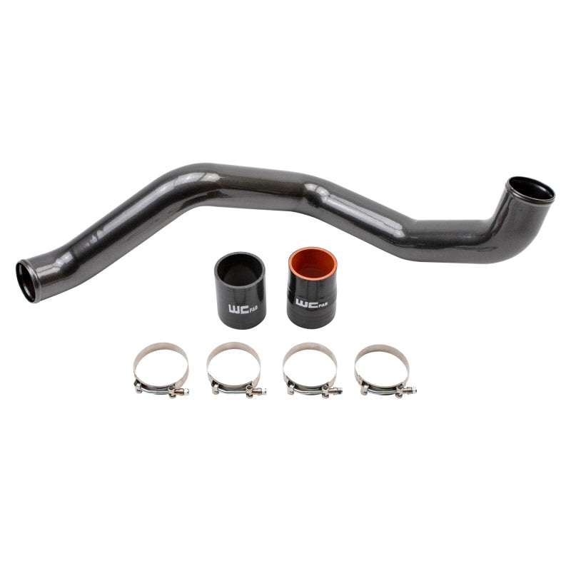 Wehrli WCF100365-CAT – 20-24 Chevrolet 6.6L L5P Duramax Driver Side 3in Intercooler Pipe – Cat Yellow