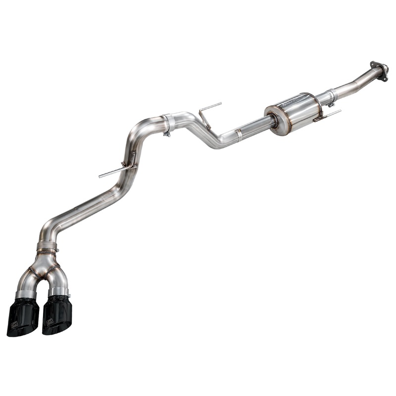 AWE 3015-33145 – 21-25 Ford F150 (14th Gen Reg Cab) Cat-Back Exhaust – 4.5in Dual Side Exit Diamond Black Tips