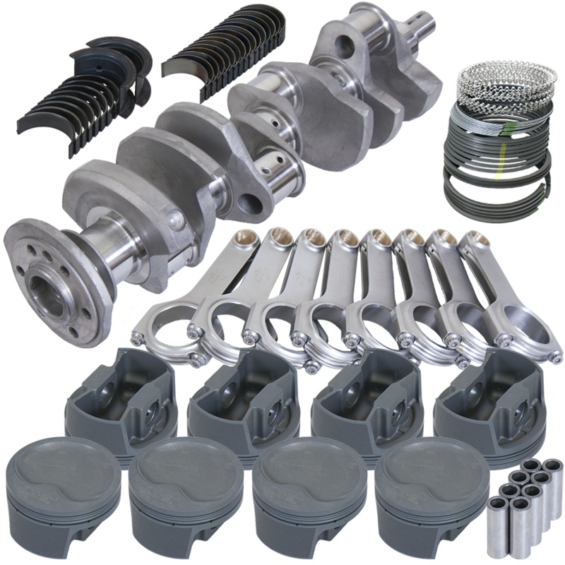 Eagle 12007040 – Chevy 350 3.750in Crank 5.700in H-Beam -16cc Inv Dome 4.040in Pistons Rotating Assembly