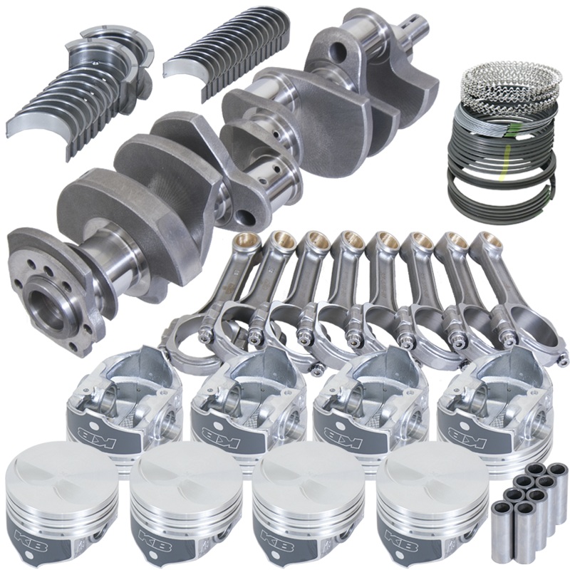 Eagle 13202060 – Chevy 350 3.480in Crank 5.700in I-Beam Rods -7cc Flat Top 4.060in Pistons Rotating Assembly