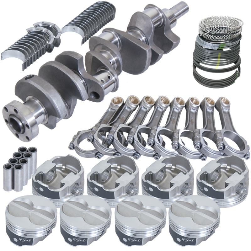 Eagle 16323060 – Ford 289/302 3.400in Crank 5.400in I-Beam Rod -11cc Flat Top 4.060in Pistons Rotating Assembly