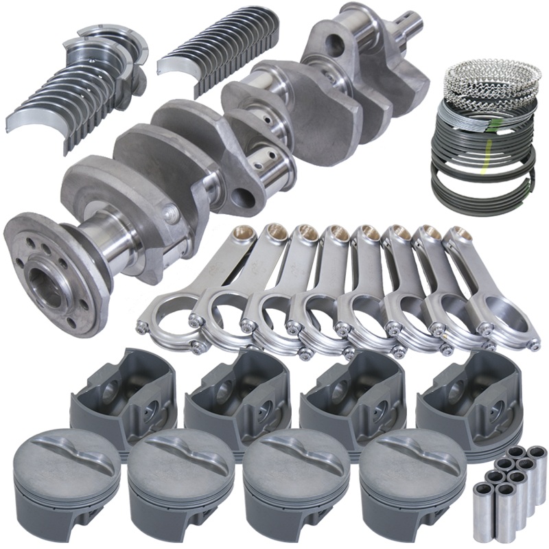 Eagle B12008030 – Chevy 350 3.750in Crank 5.700in H-Beam -5cc Flat Top 4.030in Pistons Balanced Assembly