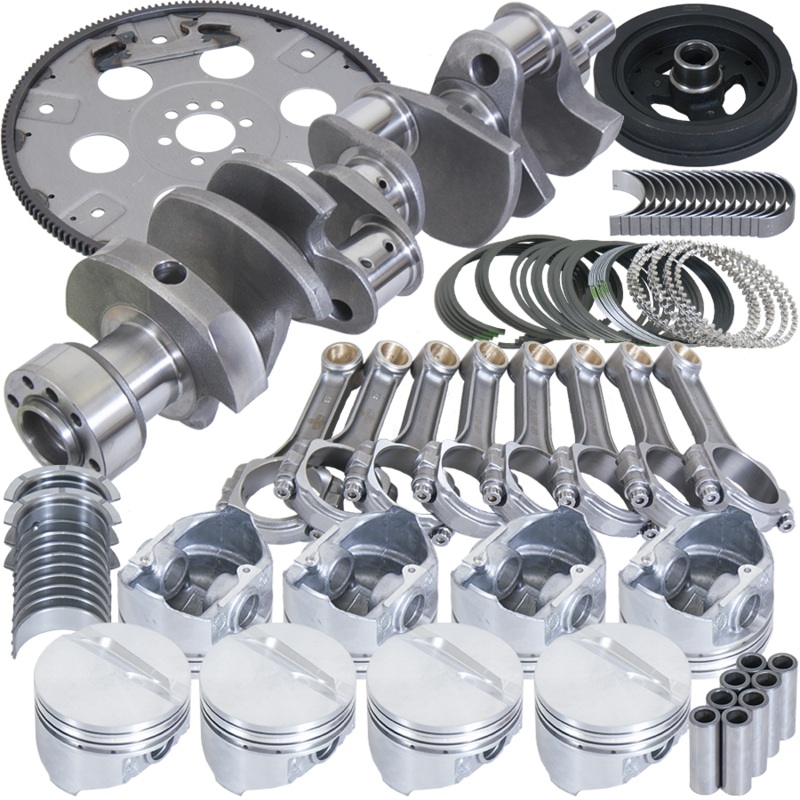 Eagle B13005L00068 – Chevy 350 1Pc 3.750in Crank 5.700in I-Beam Rods 4.000in Pistons 168 Tooth FP Balanced Assembly