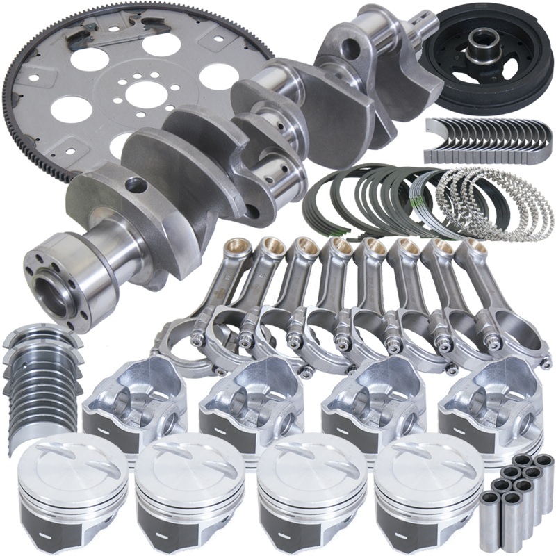 Eagle B13404L06068 – Chevy 350 1Pc 3.750in Crank 5.700in I-Beam Rods 4.060in Pistons 168 Tooth FP Balanced Assembly