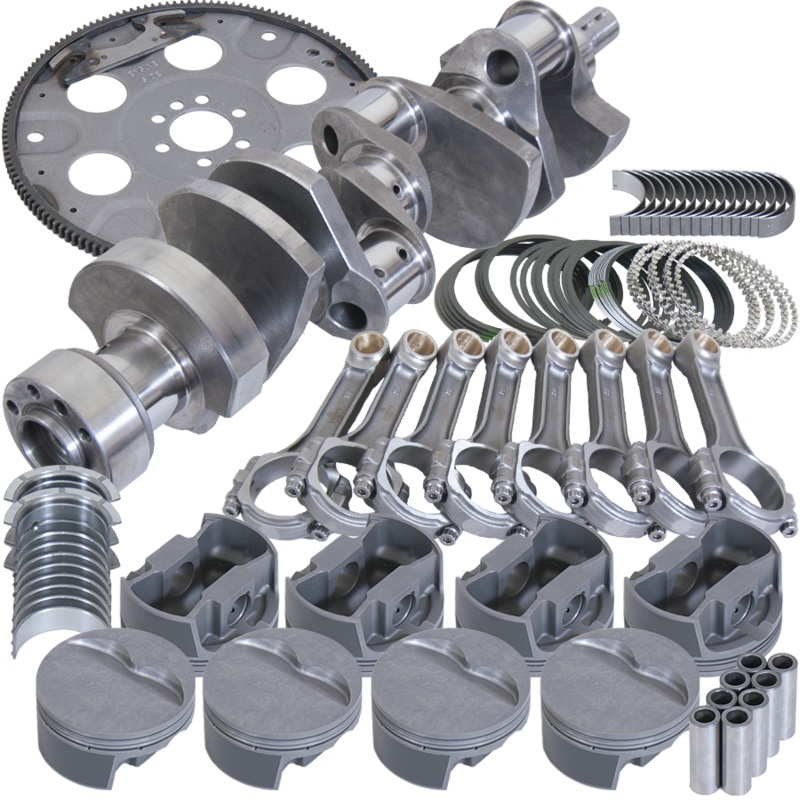 Eagle B13554L03053 – Chevy LT1350 1Pc 3.750in Crank 5.700in I-Beam Rods 4.030in Pistons 153 Tooth FP Bal Assembly