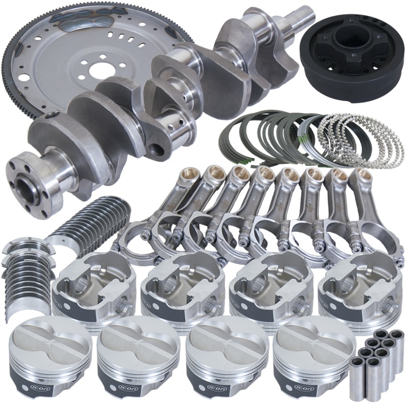 Eagle B16323EA040 – Ford 302 3.400in Crank 5.400in I-Beam Rods 4.040in Pistons 157 Tooth FP Balanced Assembly