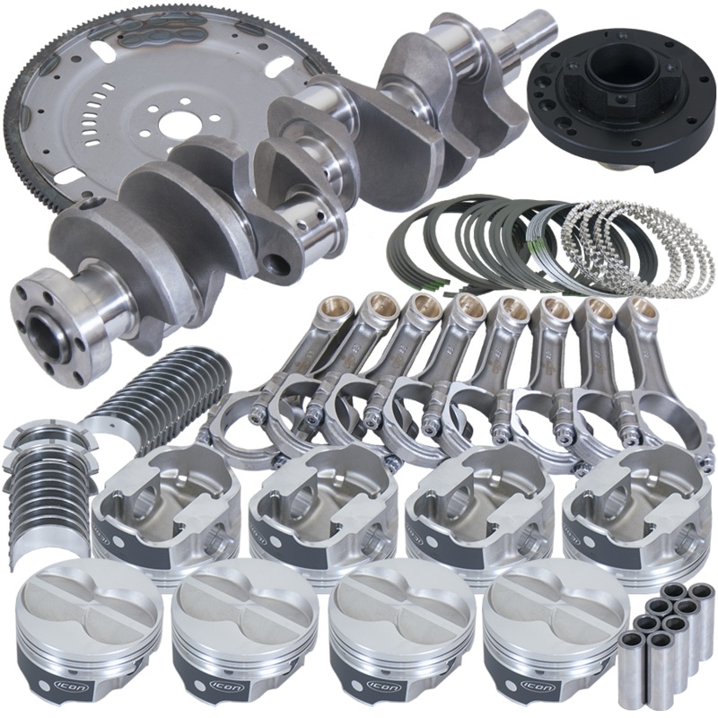 Eagle B16323MA060 – Ford 302 3.400in Crank 5.400in I-Beam Rods 4.060in Pistons 164 Tooth FP Balanced Assembly