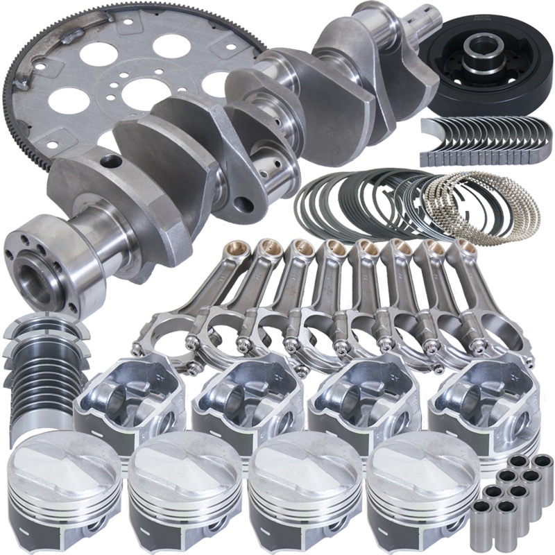 Eagle B18401L060 – Chevy 454 1Pc 4.000in Crank 6.135in I-Beam Rods 4.310in Pistons 168 Tooth FP Balanced Assembly