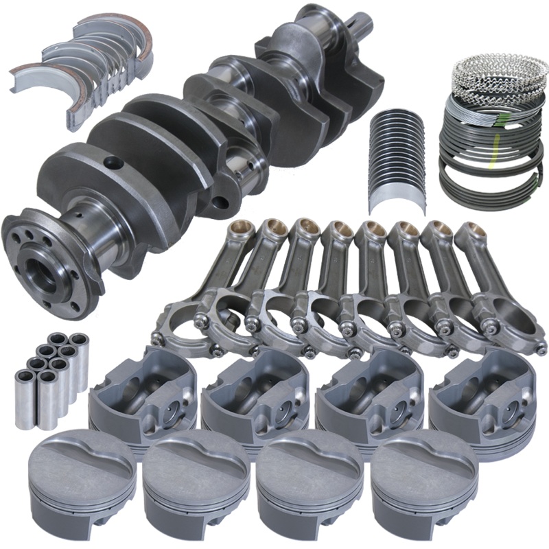 Eagle B524134185 – Pontiac 455 4.250in Crank 6.800in I-Beam Rods -6cc Flat Top 4.185in Pistons Balanced Assembly