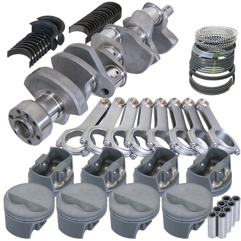 Eagle 12101040 – Chevy LT1 350 1Pc 3.480in Crank 5.700in H-Beam -5cc Flat Top 4.040in Pistons Rotating Assembly