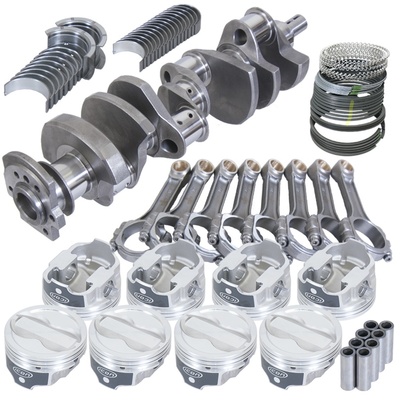 Eagle 13323L040 – Chevy LT1350 1Pc 3.750in Crank 6.000in I-Beam Rods -18cc 4.040in Pistons Rotating Assembly