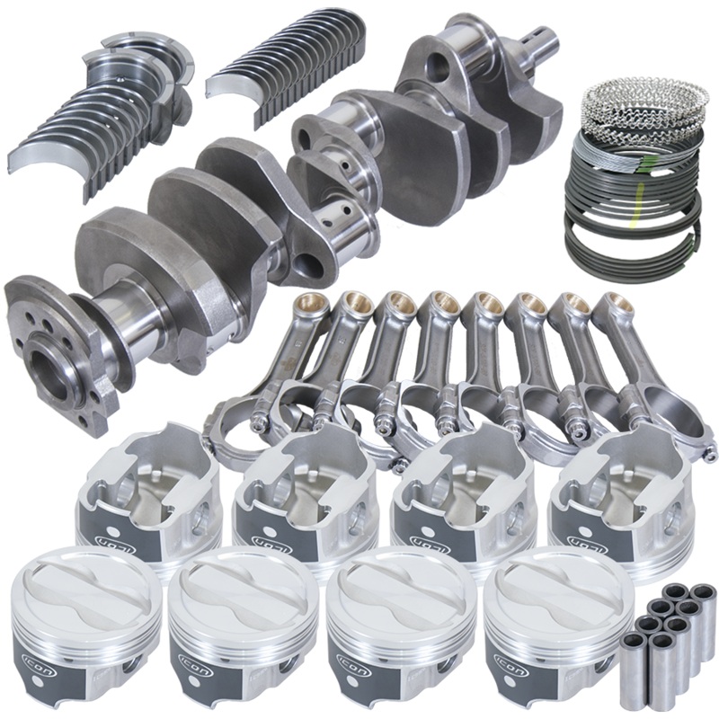 Eagle 13324000 – Chevy 350 3.750in Crank 5.700in I-Beam Rods -18cc 4.000in Pistons Rotating Assembly