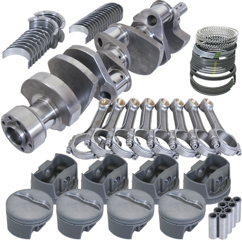 Eagle 13556L060 – Chevy LT1350 1Pc 3.750in Crank 5.700in I-Beam Rods -5cc 4.060in Pistons Rotating Assembly