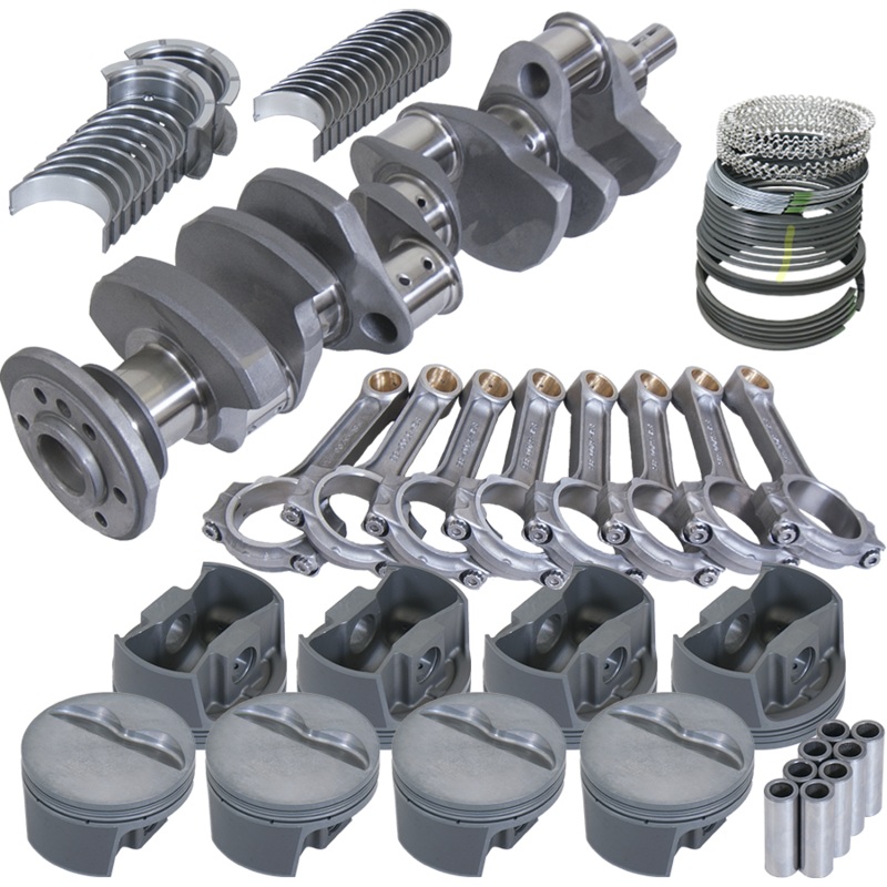 Eagle 62008030 – Chevy 350 3.750in Crank 5.700in I-Beam Rods -5cc Flat Top 4.030in Pistons Rotating Assembly