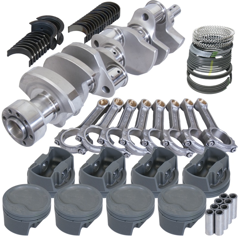 Eagle 62107040 – Chevy LT1 350 1Pc 3.750in Crank 5.700in I-Beam Rods -16cc 4.040in Pistons Rotating Assembly