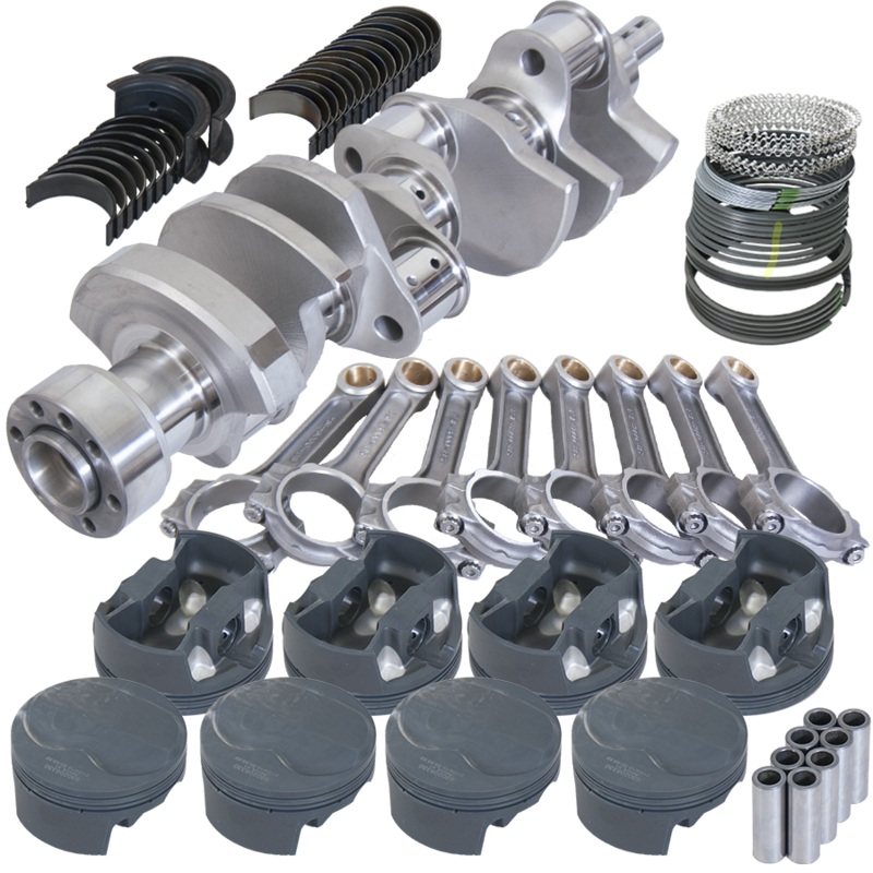 Eagle 62112040 – Chevy LT1 350 1Pc 3.750in Crank 6.000in I-Beam Rods 6cc Dome 4.040in Pistons Rotating Assembly