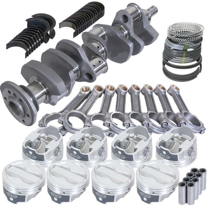 Eagle 62303L000 – Chevy LT1 350 1Pc 3.750in Crank 6.000in I-Beam Rods -18cc 4.000in Pistons Rotating Assembly