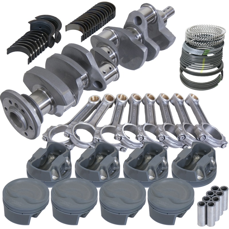 Eagle 62010030 – Chevy 350 3.750in Crank 6.000in I-Beam Rods -16cc 4.030in Pistons Rotating Assembly