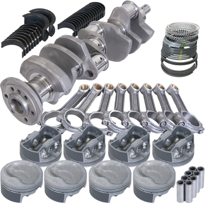 Eagle 62508030 – Chevy 400 3.750in Crank 6.000in I-Beam Rods -16cc 4.155in Pistons Rotating Assembly