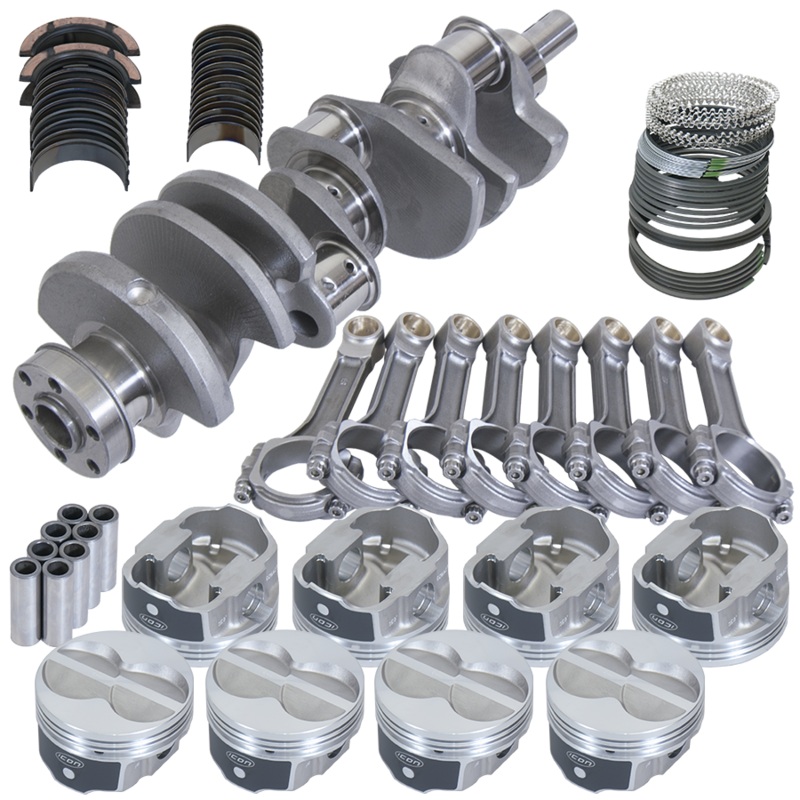 Eagle 64638030 – Ford 351W 4.000in Crank 2.750in Journal 6.200in I-Beam Rods 4.030in Pistons Rotating Assembly
