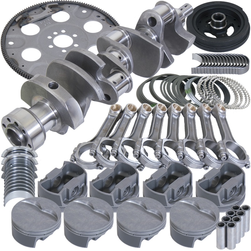 Eagle B13001L03068 – Chevy 350 1Pc 3.750in Crank 5.700in I-Beam Rod 4.030in Pistons 168 Tooth FP Balanced Assembly