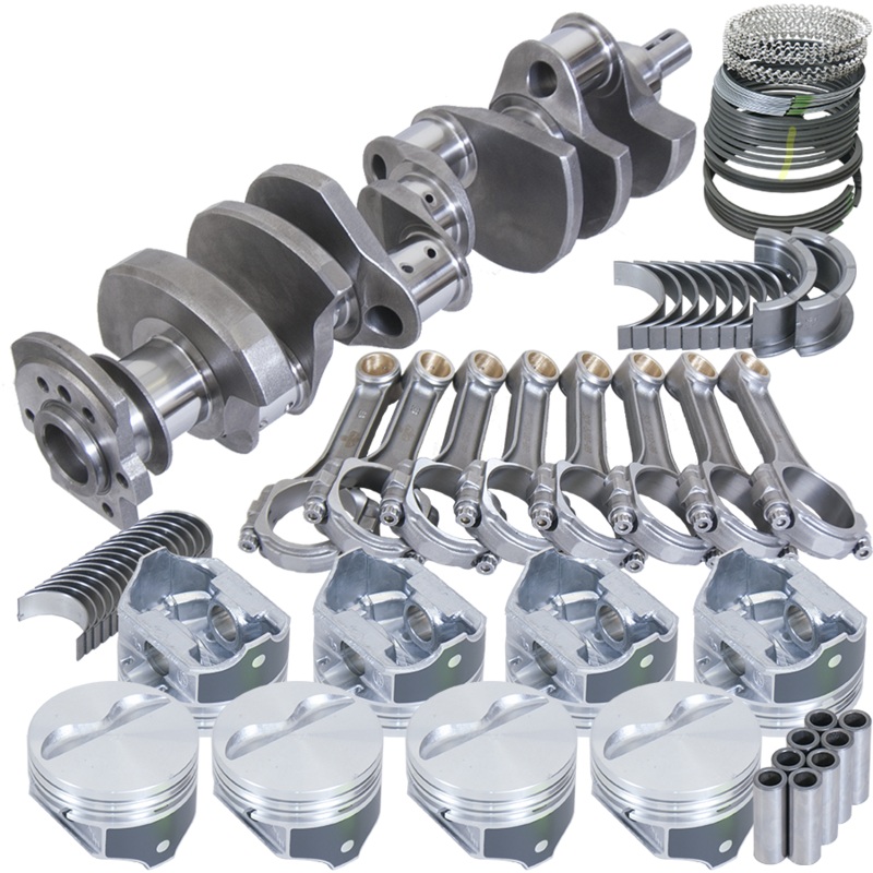 Eagle B15454L00053 – Chevy 350 1Pc 3.750in Crank 5.700in I-Beam Rod 4.000in Pistons  153 Tooth FP Bal Assembly
