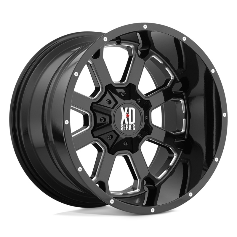 XD Wheels XD82522058318N – Xd825 Buck 25 22X10 Gloss Black Milled