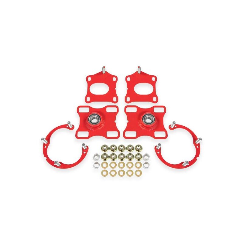 BMR WAK752R – Suspension 11-14 Ford Mustang Caster/Camber Plates – Red