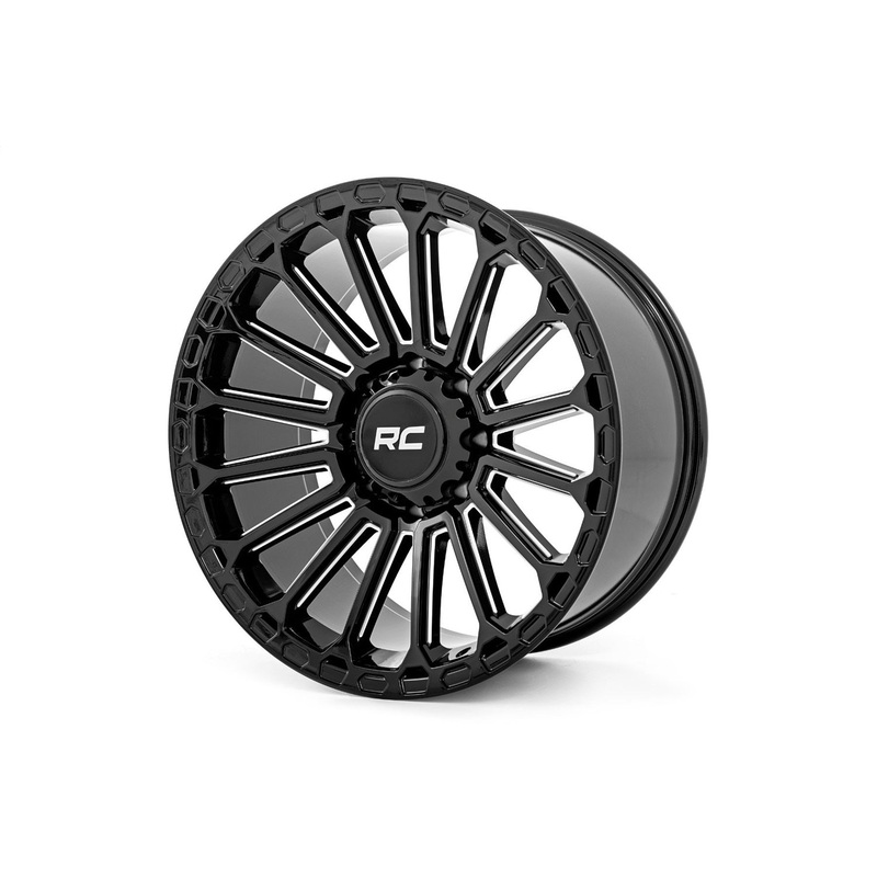 Rough Country 97170913 – 97 Series Wheel – One-Piece – Gloss Black – 17×8.5 – 5×4.5 – -12mm