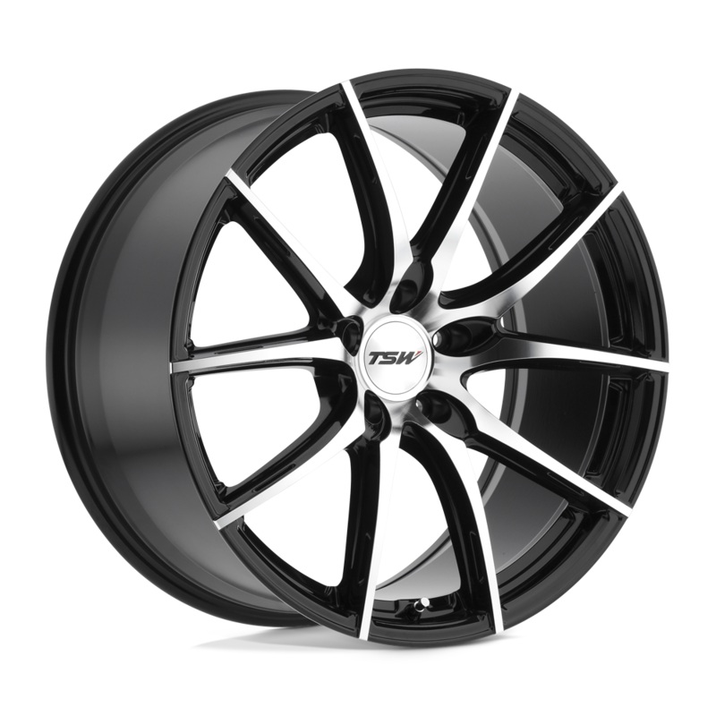TSW Wheels 1885SPT205114B76 – Sprint 18X8.5 Gloss Black W/ Mirror Cut Face