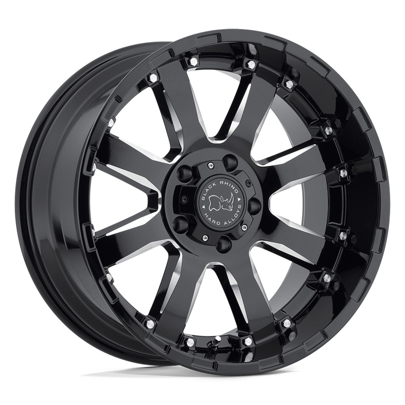 Black Rhino Wheels 1890SRA-28165B22 – Sierra 18X9 Gloss Black W/ Milled Spokes