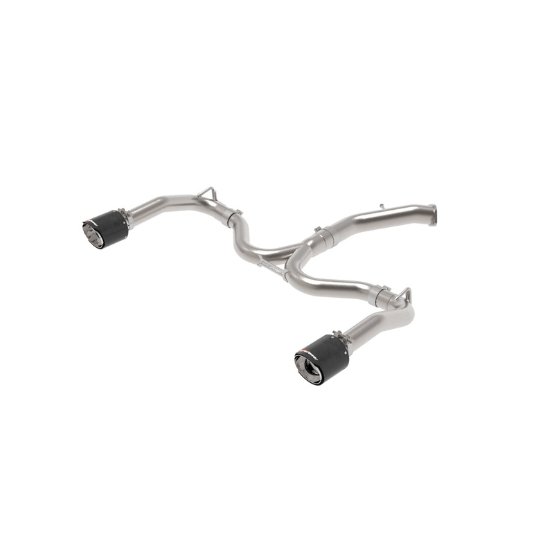 aFe Power 49-37037-C – Takeda 20-21 Kia Forte GT 1.6L (t) 3in to 2.5in SS Axle-Back Exhaust System w/ Carbon Fiber Tips