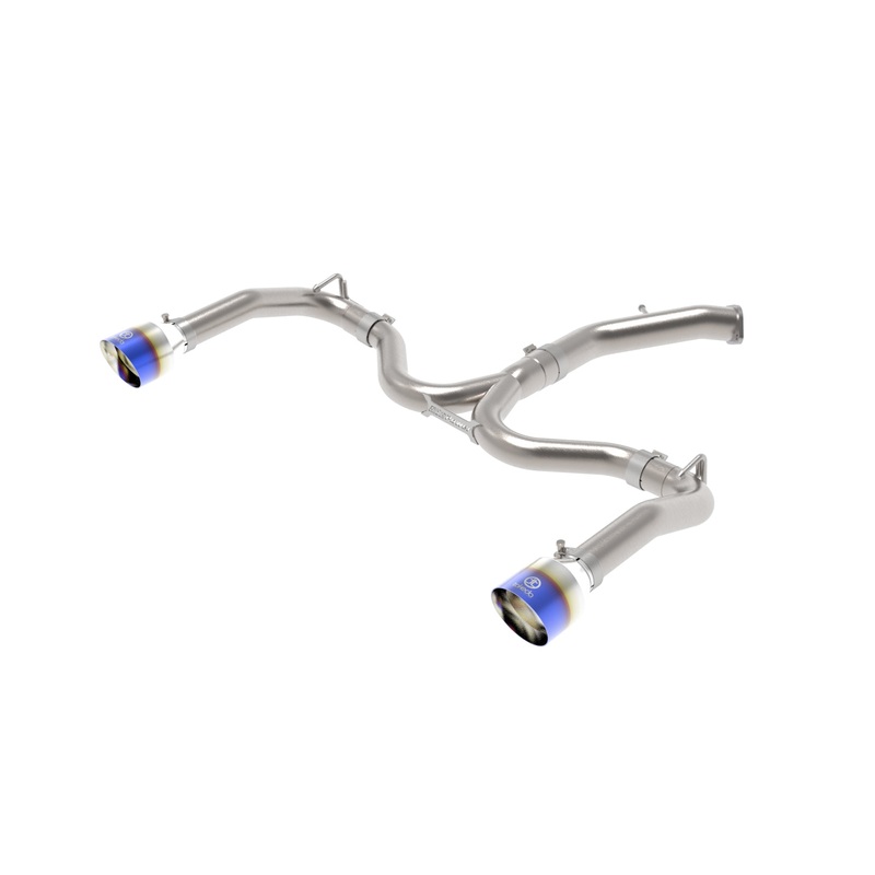 aFe Power 49-37037-L – Takeda 20-21 Kia Forte GT 1.6L (t) 3in to 2.5in SS Axle-Back Exhaust System w/ Blue Flame Tips