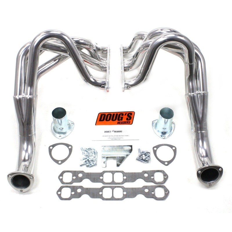 Doug’s Headers D329 – 1 3/4 4-Tube Full Length Fenderwell Header Chevy II Small Block Chevrolet 62-67 Metallic Ceramic Coating