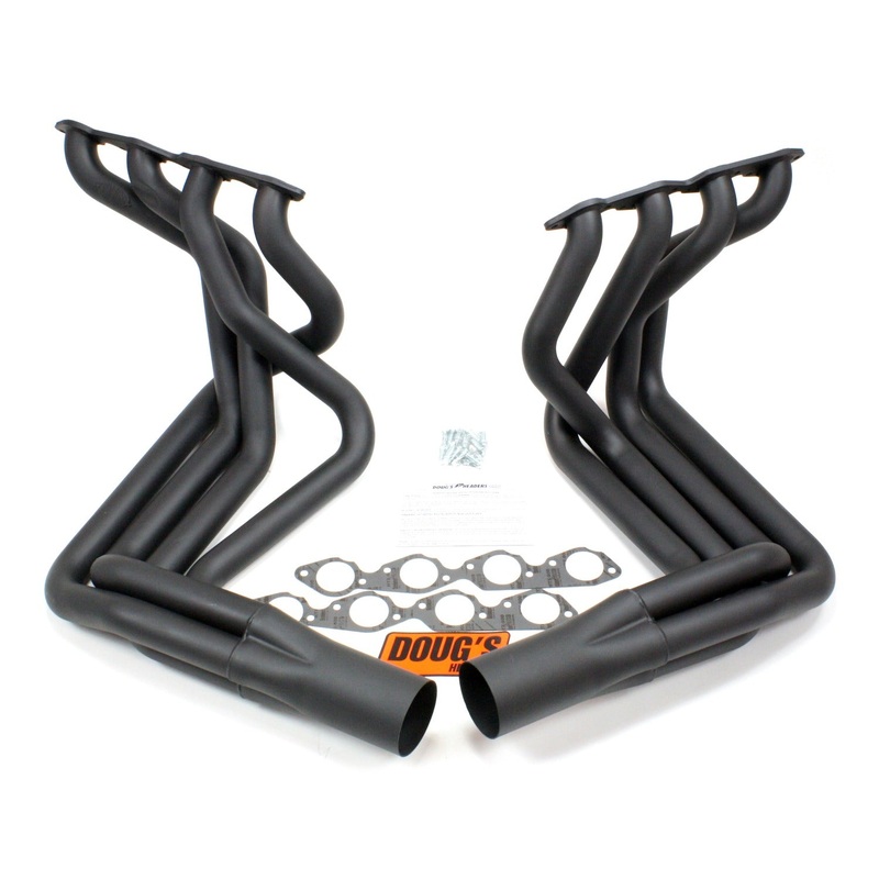 Doug’s Headers D381-B – 2 1/8 4-Tube Full Length Header Chevrolet Corvette Big Block Chevrolet 63-82 Sidemount Hi-Temp Black Coating