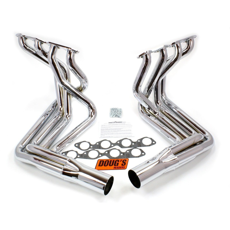 Doug’s Headers D381-C – 2 1/8 4-Tube Full Length Header Chevrolet Corvette Big Block Chevrolet 63-82 Sidemount Chrome