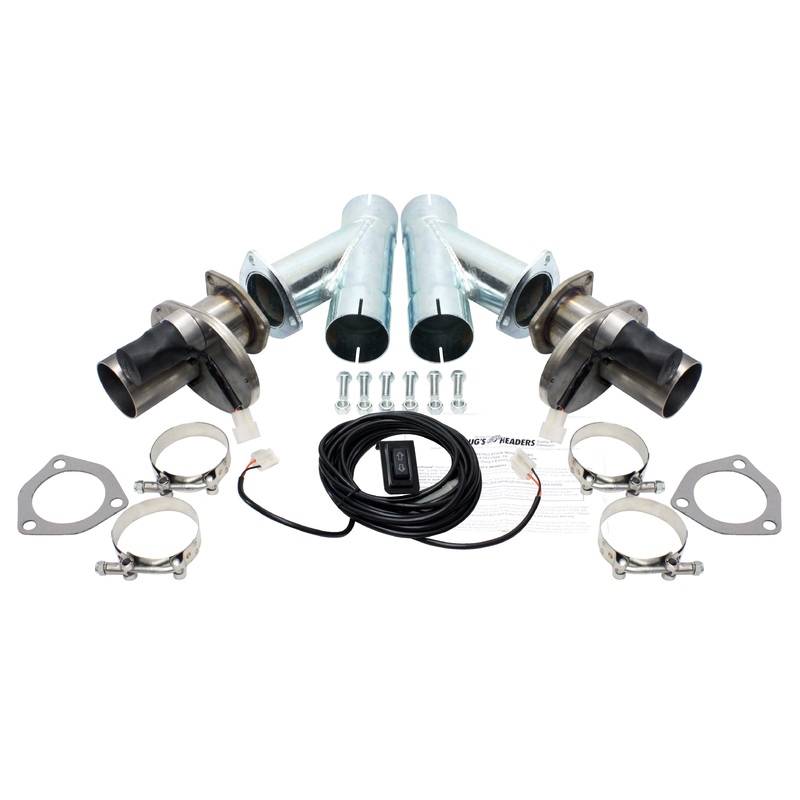 Doug’s Headers DEC250AK – Electric Cut-Out 2 1/2 Pair with Hook-Up Kit