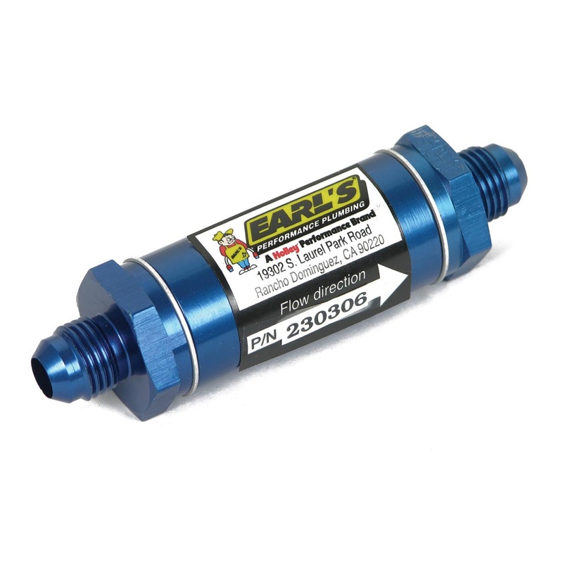 Earl’s Performance 230306ERL – Aluminum In-Line Oil Filter