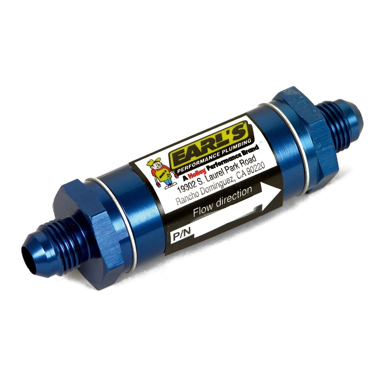 Earl’s Performance 230308ERL – Aluminum In-Line Oil Filter