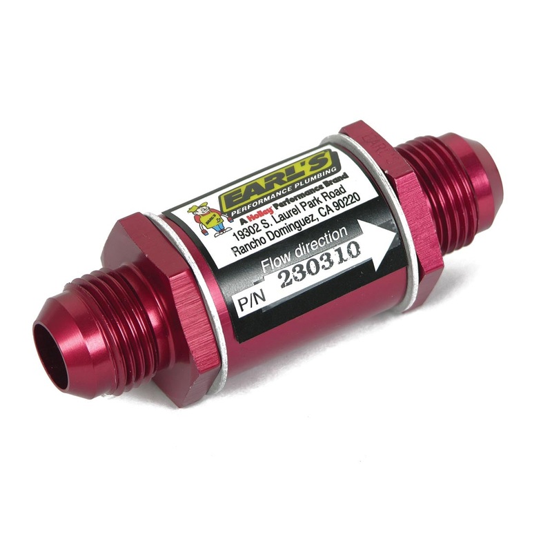 Earl’s Performance 230310ERL – Aluminum In-Line Oil Filter